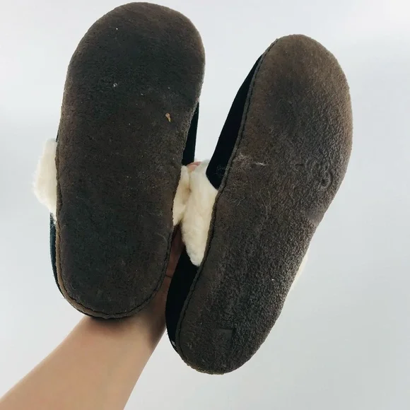 Sorel Women's Nakiska Suede Slide Slippers in Black Size 12 - Picture 5 of 6